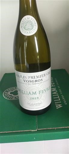 Borgoña Chablis Premier Cru William Fèvre Vosgros 2018
