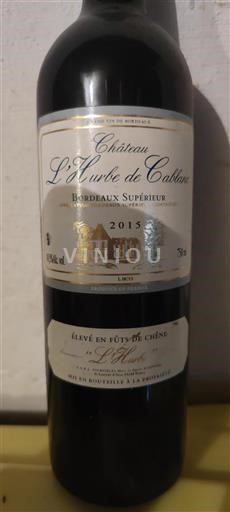 Burdeos Bordeaux superior Château L'Hurbe de Cablanc 2015