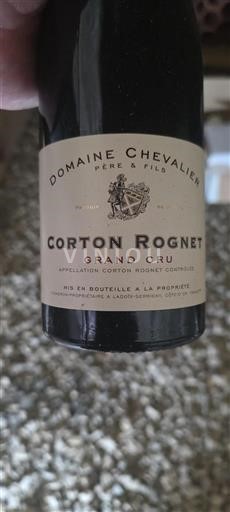 Burgund Nicht spezifiziert Grand Cru Domaine Chevalier Corton Rognet 2011