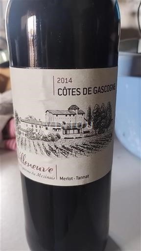 Zuidwest-Frankrijk Côtes de Gascogne Villeneuve 2014