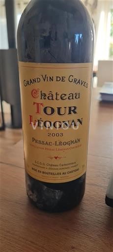 Bordeaux Pessac-Léognan Château Tour Léognan 2003