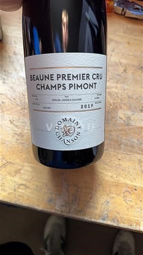 Burgundi Beaune Premier Cru Domaine Chanson Champs Pimont 2019
