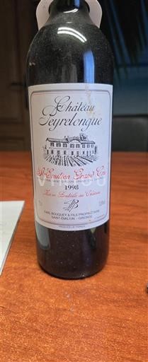 Bordeaux Saint-Émilion Grand Cru Château Peyrelongue 1998
