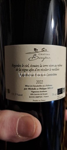 Sydvestfrankrig Fronton Château Boujac 2022