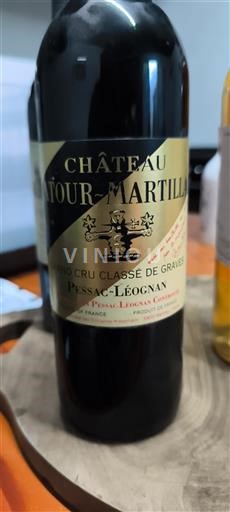Bordeaux Pessac-Léognan Grand Cru Château La Tour-Martillac Neročník