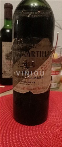 Bordeaux Pessac-Léognan Grand Cru Château La Tour-Martillac Non-Vintage
