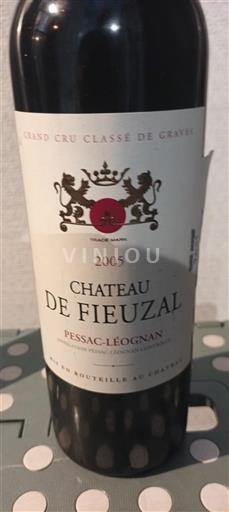 Bordeaux Pessac-Léognan Grand Cru Château Fieuzal 2005