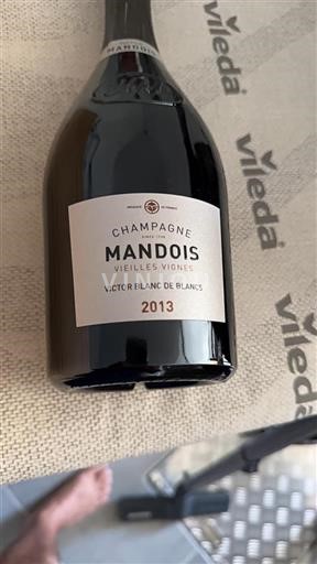 Champaña Champán Mandois Victor Blanc de Blancs 2013