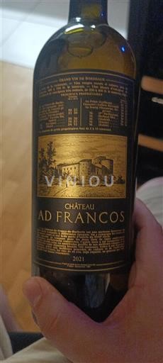 Bordeaux Nespecifikováno Château Ad Francos 2021