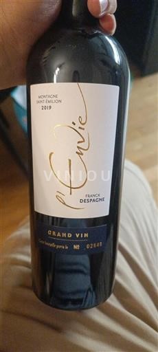 Bordeaux Montagne-Saint-Émilion Franck Despagne Envie 2019