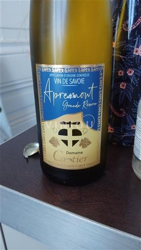 Savoie and Bugey Apremont Domaine Cartier Grande réserve Non-Vintage