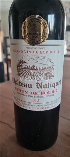 Burdeos Côtes-de-bourg Château Noliquet 2015