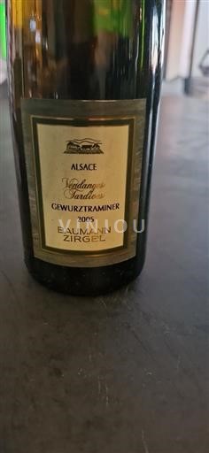 Alsace Vendanges Tardives Baumann Zirgel 2005