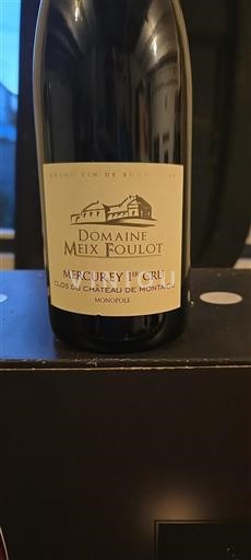 Burgundsko Mercurey Premier Cru Domaine Meix Foulot Clos du Château de Montaigu 2019
