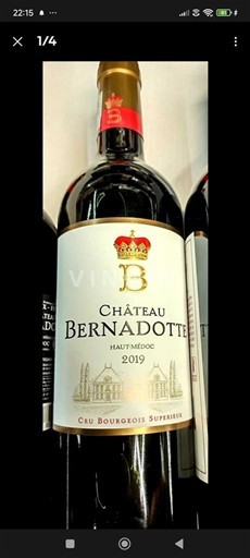Bordeaux Haut-Médoc Château Bernadotte 2019