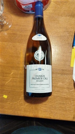 Bourgondië Chablis Premier Cru Domaine Verret Beauroy 2022