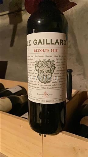 Roussillon Côtes-du-Roussillon Jonquères Oriola Le Gaillard 2018