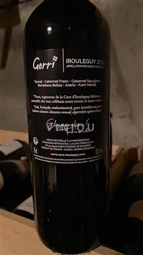 Sudoeste Irouléguy Cave Irouléguy Gorri 2019