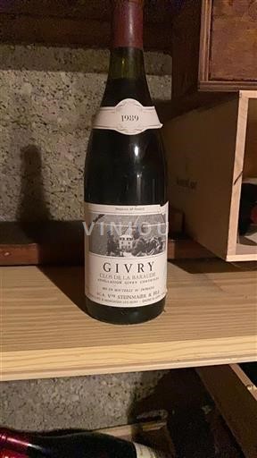 Bourgogne Givry Steinmaier & Fils Clos de la Baraude 1989
