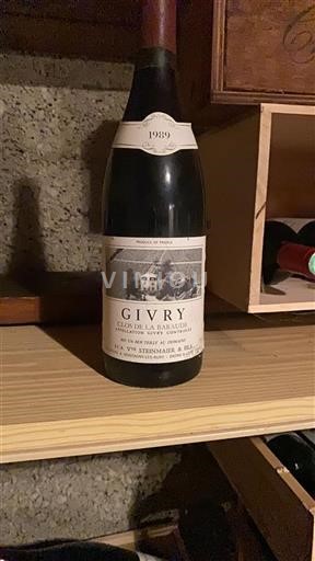 Bourgogne Givry VVB Steinmaier & Fils Clos de la Baraude 1989