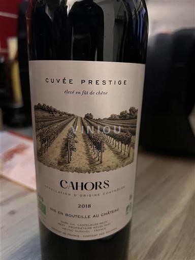 Sudoeste Cahors Château Cantelauze-Mezy Prestige 2018