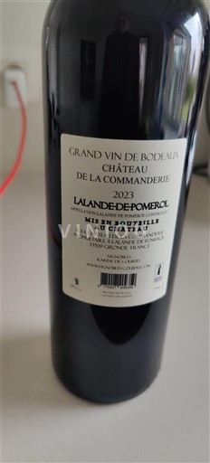 Burdeos Lalande-de-Pomerol Château La Commanderie 2023