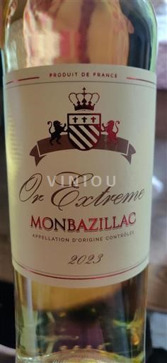 Lounais-Ranska Monbazillac Or Extreme 2023
