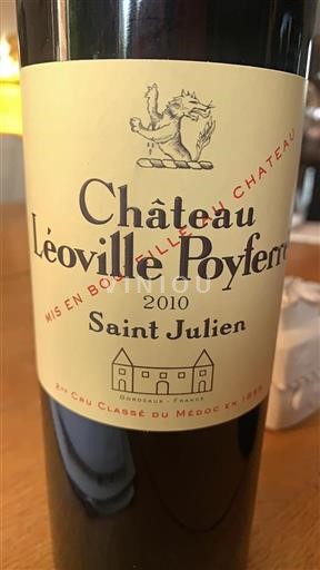Burdeos Saint-Julien Grand Cru Château Léoville Poyferré 2010