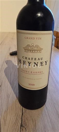 Bordeaux Saint-Estèphe Grand Vin Château Meyney 2018
