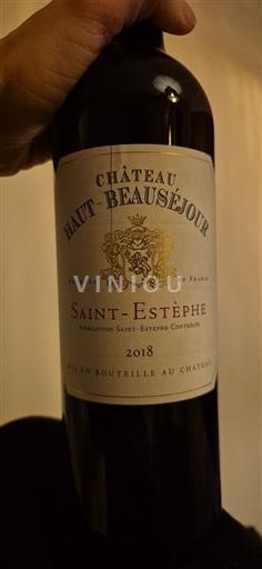 Bordeaux Saint-Estèphe Grand Vin Château Haut-Beauséjour 2018