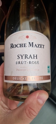 Vin Effervescent Rosé brut Syrah Brut-Rosé Roche Mazet Non millésimé France Languedoc AOC