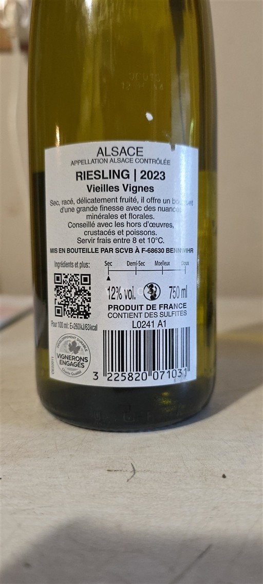 Alsace Grand Cru Vieilles Vignes 2023