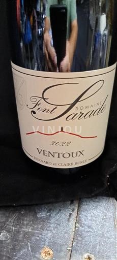 Vallée du Rhône Ventoux Domaine Font Sarade 2022