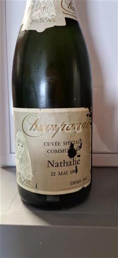 Champaña Champán Cuvée Spéciale Communion Nathalie 1985