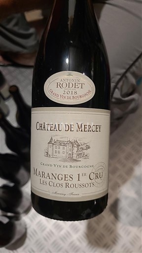 Borgogna Maranges Premier Cru Château Mercey Les Clos Roussots 2018