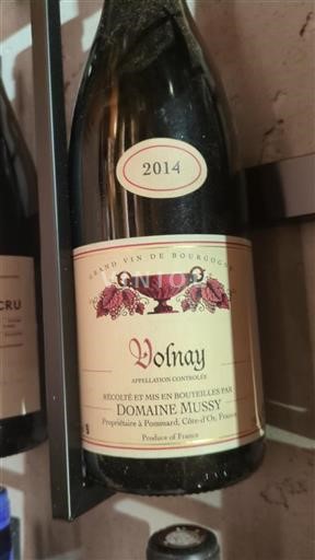 Bourgogne Volnay Domaine Mussy 2014