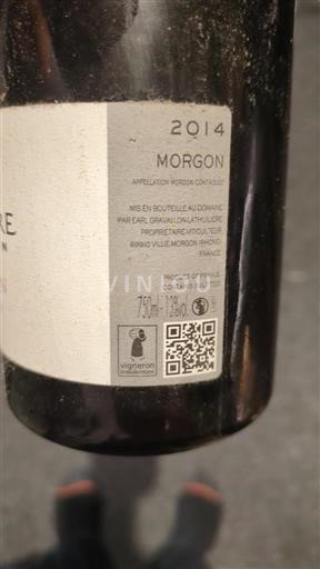 Vin Rouge sec Gravallon Lathuilière 2014 France Beaujolais Morgon AOC