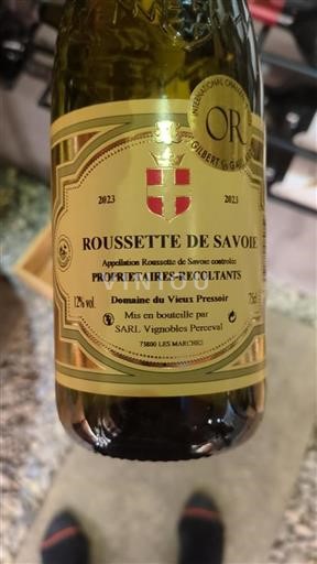 Savoie and Bugey Roussette de Savoie Domaine Vieux Pressoir 2023