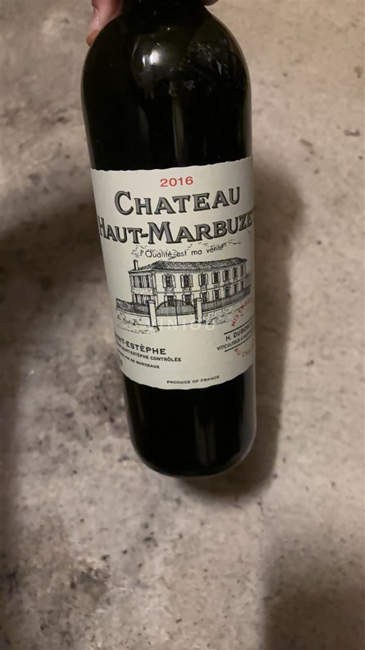 Bordéus Saint-Estèphe Grand Cru Château Haut-Marbuzet 2016