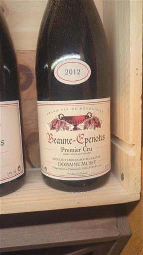 Bourgogne Ikke specificeret Premier Cru Domaine Mussy 2012