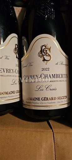 Burgundi Gevrey-Chambertin Domaine Gérard Seguin Les Crais 2022