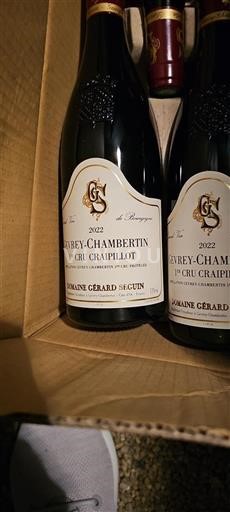 Burgundi Gevrey-Chambertin Premier Cru Domaine Gérard Seguin Craipillot 2022
