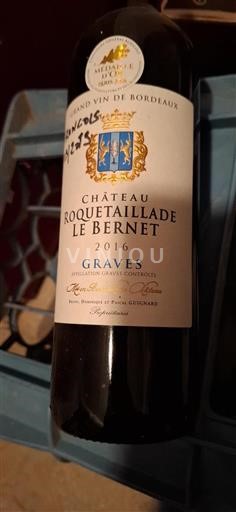 Bordeaux Graves Château Roquetaillade le Bernet 2016