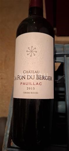Bordeaux Pauillac Château La Fon du Berger 2015