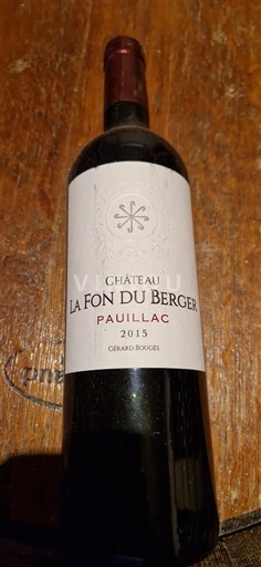 Bordeaux Pauillac Château La Fon du Berger 2015