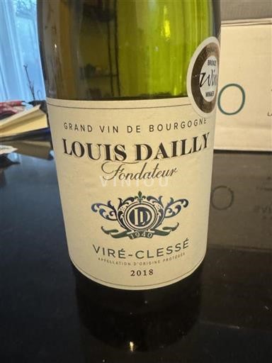 Burgundija Viré-clessé Louis Dailly Fondateur 2018
