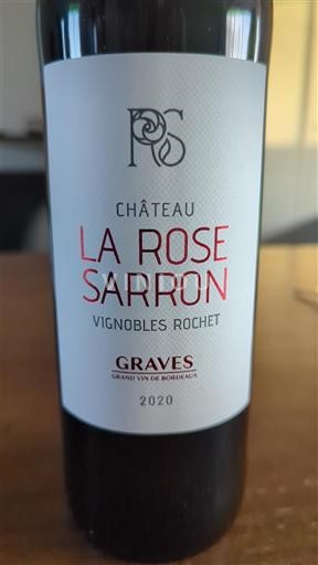 Bordoja Graves Château La Rose Sarron 2020