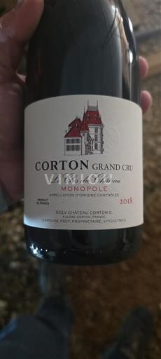 Bourgogne Corton Grand Cru Château Corton C Le Clos du Château 2018