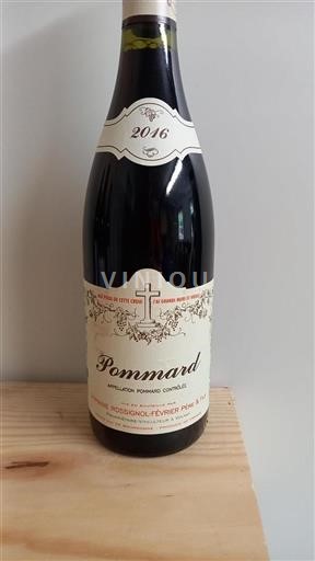 Vin Rouge sec Domaine Rossignol-Février Père & Fils 2016 France Bourgogne Pommard AOC