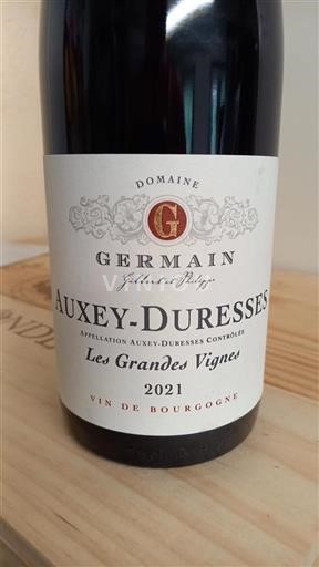 Vin Rouge sec Les Grandes Vignes Domaine Germain 2021 France Bourgogne Auxey-duresses AOC